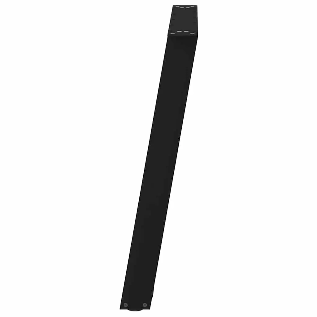 U-Shaped Steel Dining Table Legs, Black, 2 pcs