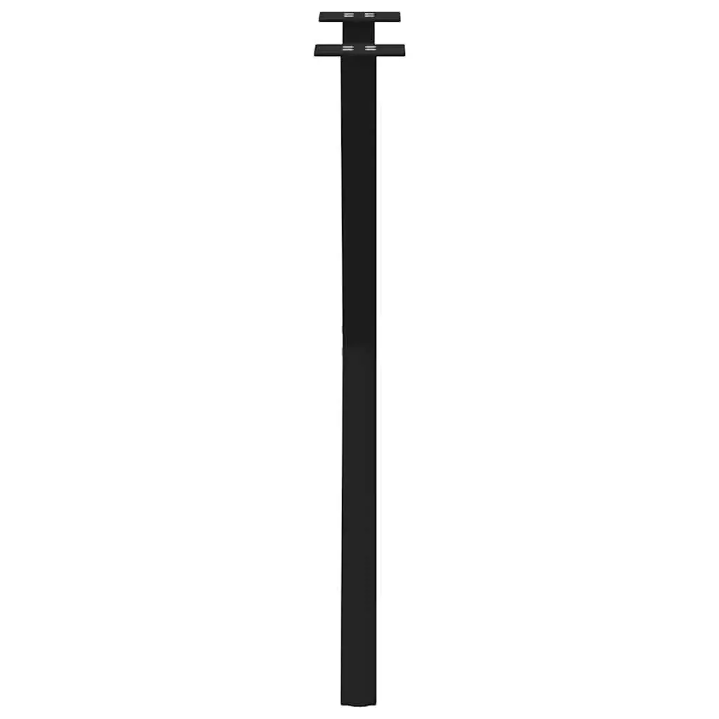 Dining Table Legs Steel X-Shaped 57x72cm Black 2 pcs