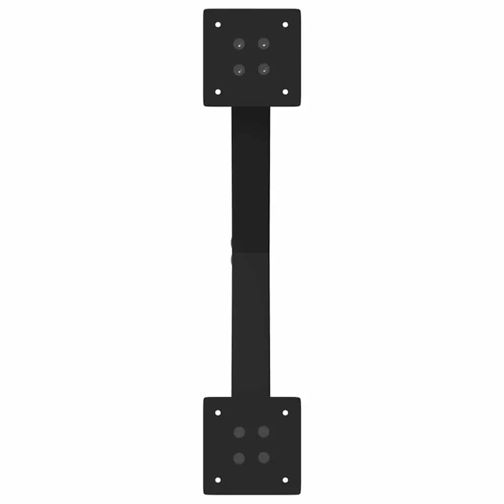 Dining Table Legs Steel X-Shaped 57x72cm Black 2 pcs