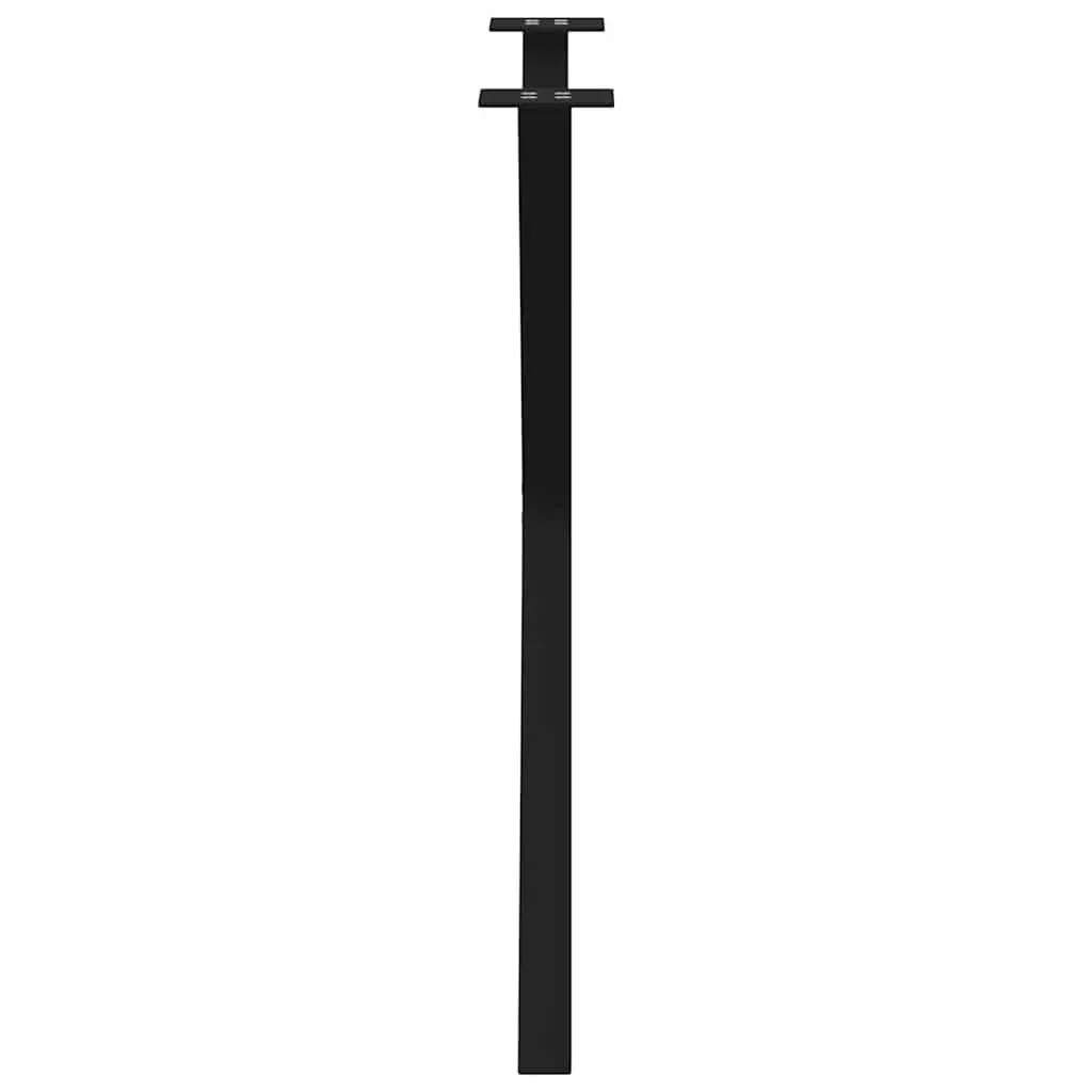 Dining Table Legs Metal X-Shaped Black 70x72-73cm
