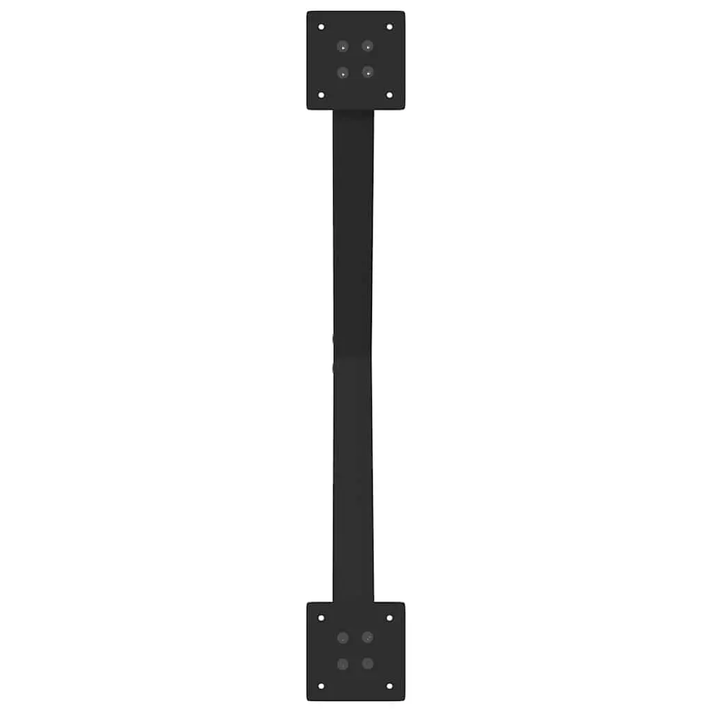 Dining Table Legs Metal X-Shaped Black 70x72-73cm