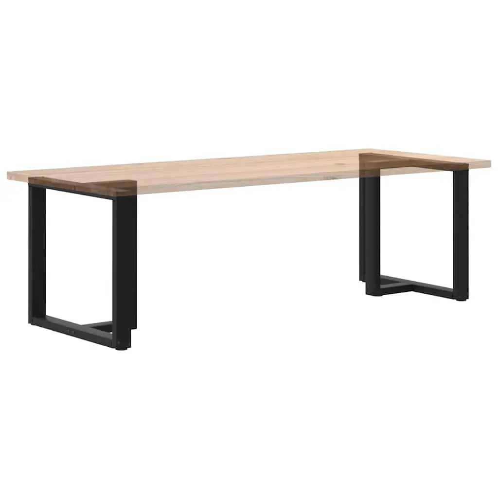 T-Shaped Dining Table Legs in Black Steel