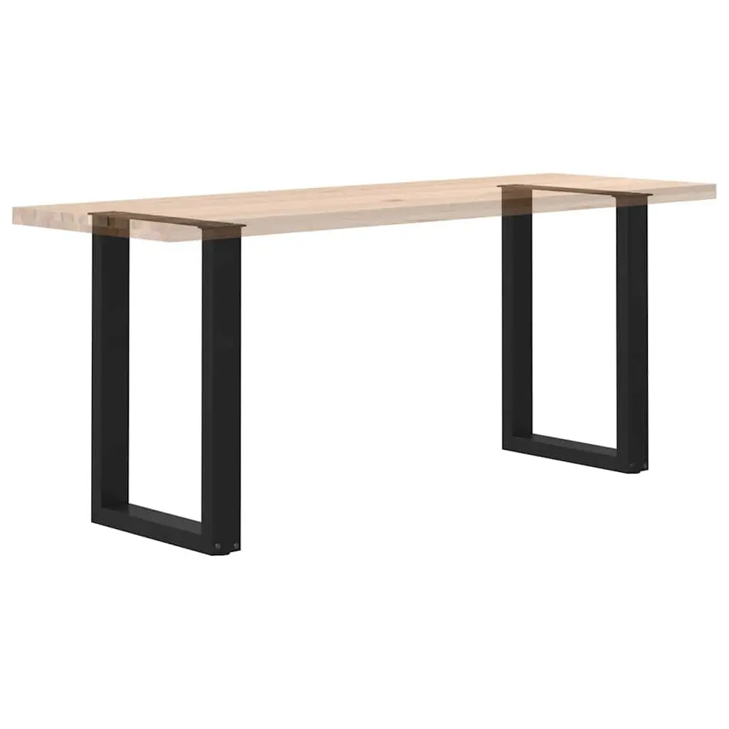 Dining Table Legs Steel Black 50x72-73cm U-Shaped Support Frame Pair