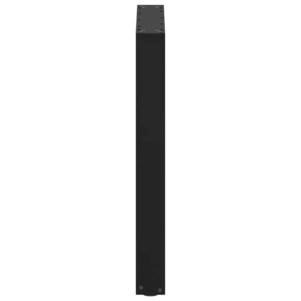 Dining Table Legs Steel U-Shaped 70x72-73cm Black 2 pcs