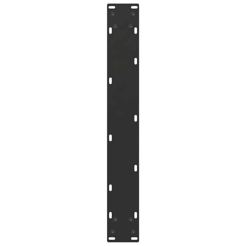 Dining Table Legs Steel U-Shaped 70x72-73cm Black 2 pcs