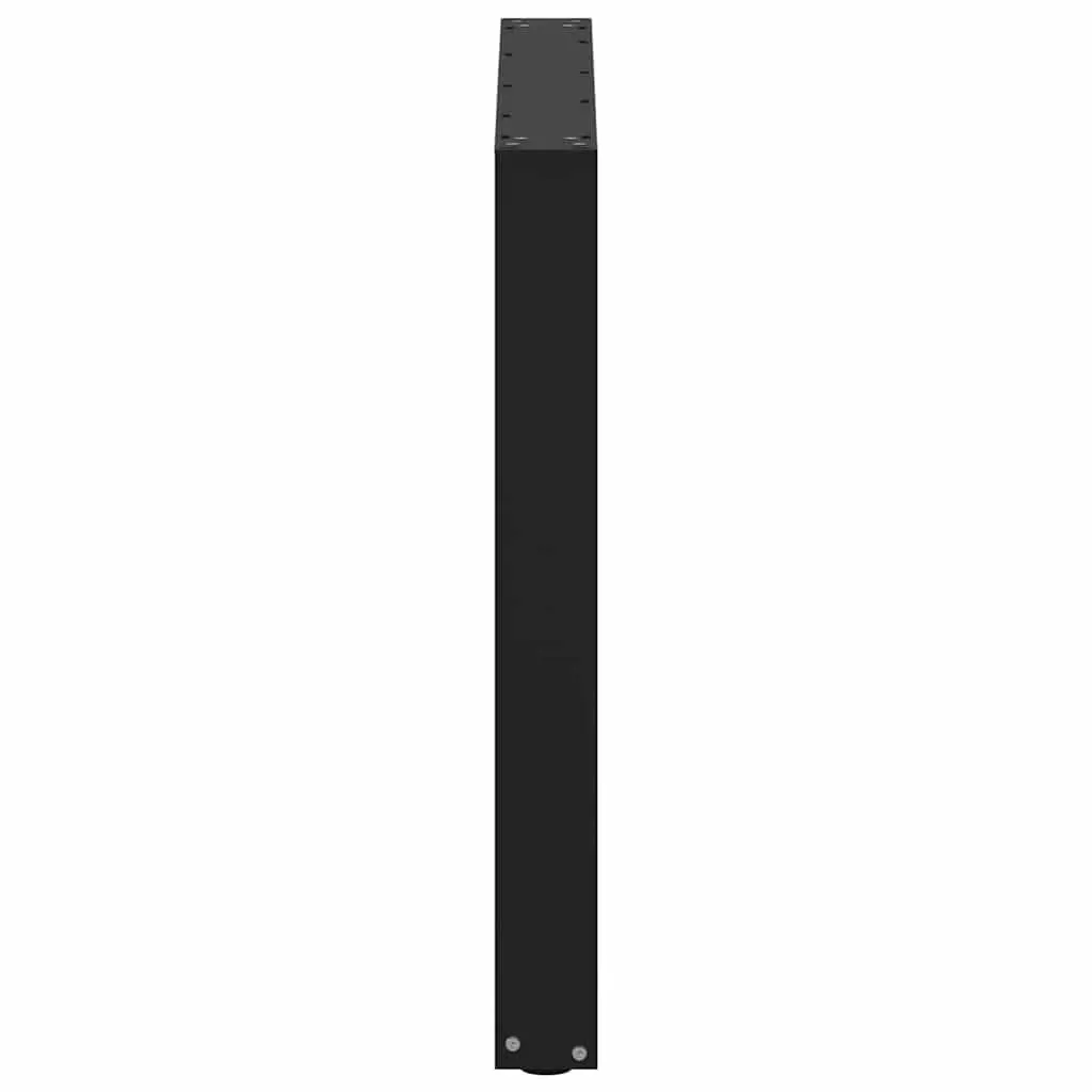 Dining Table Legs Steel U-Shaped Black 80x72-73cm 2pcs