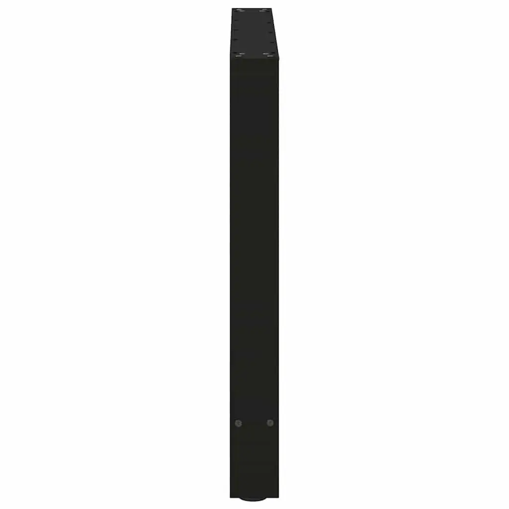 Black Steel Dining Table Legs with Adjustable Levelers