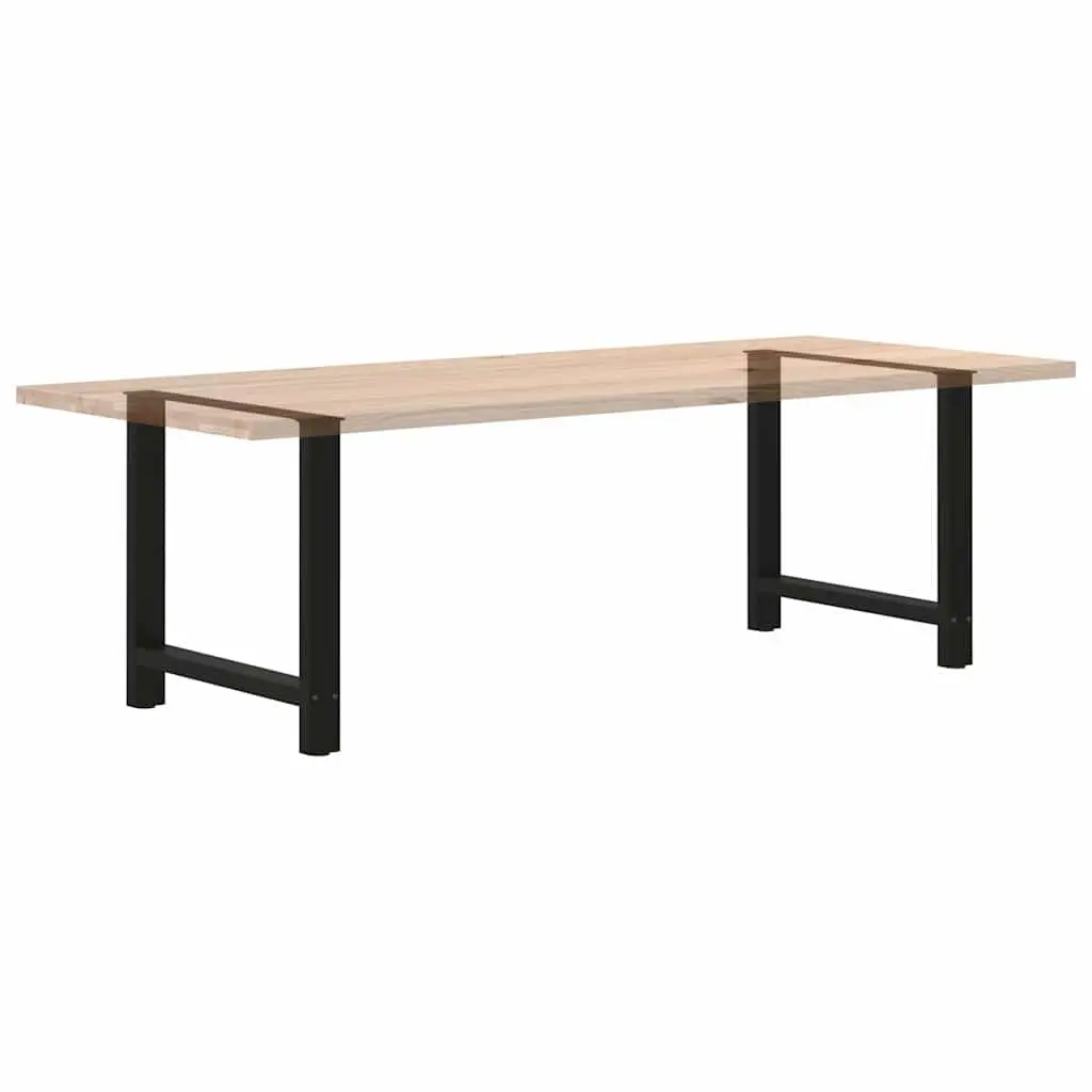 Black Steel Dining Table Legs with Adjustable Levelers