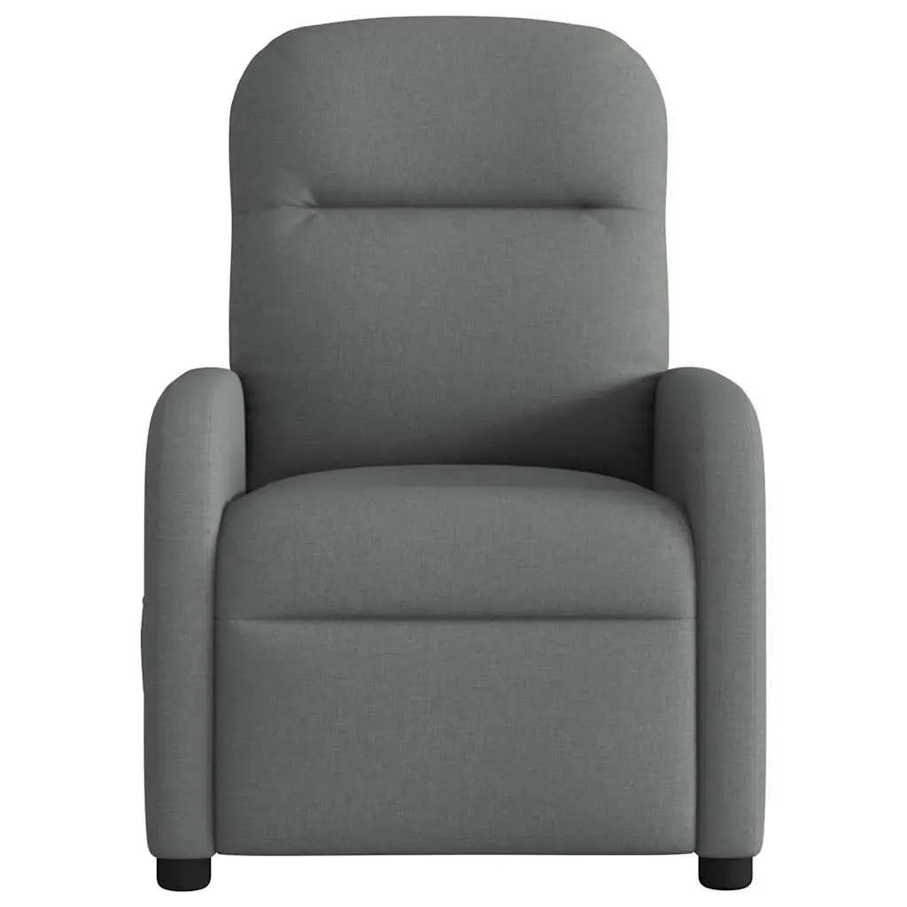 Grey Fabric Manual Reclining Massage Chair with 6 Points