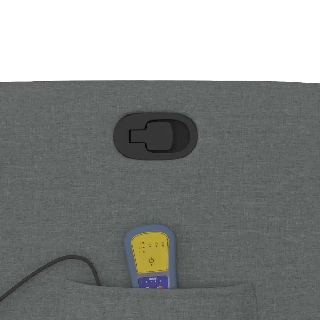 Grey Fabric Manual Reclining Massage Chair with 6 Points
