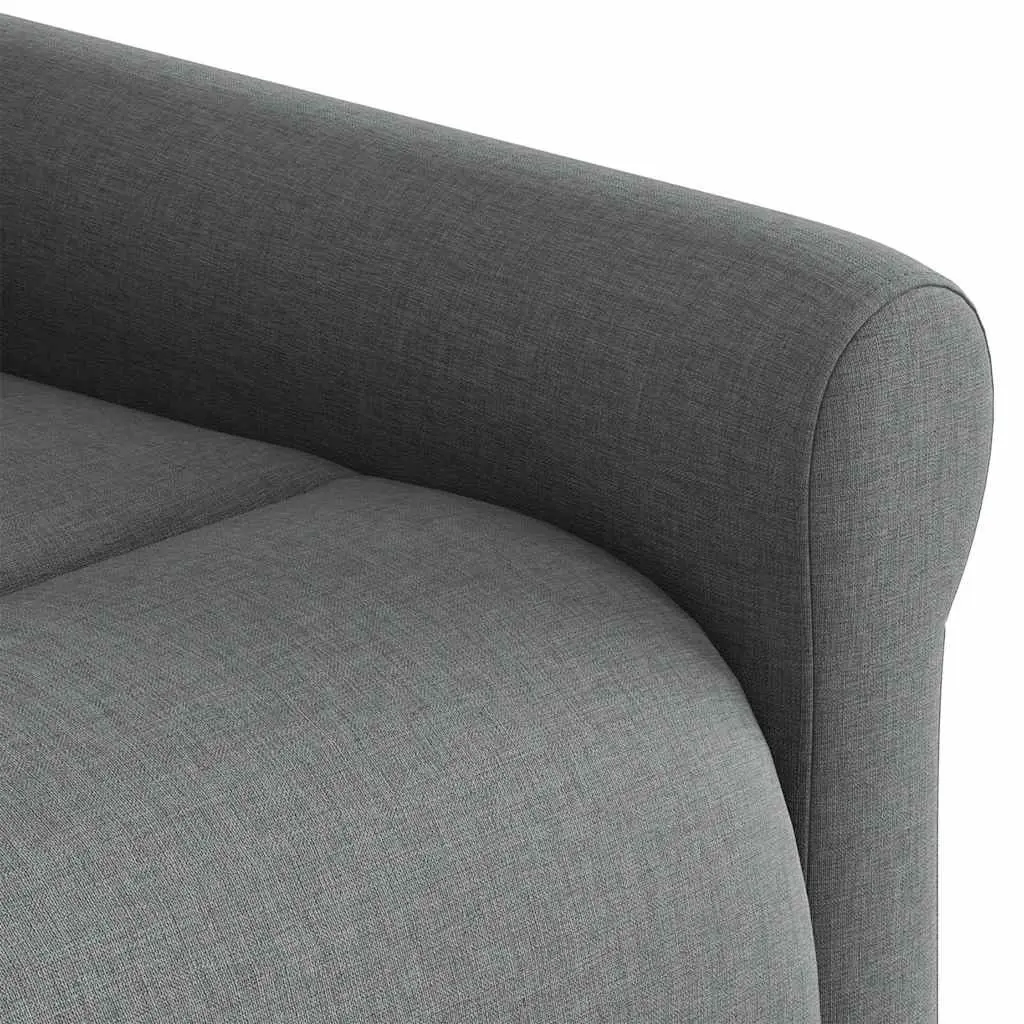 Grey Fabric Massage Recliner Chair with Manual Recline
