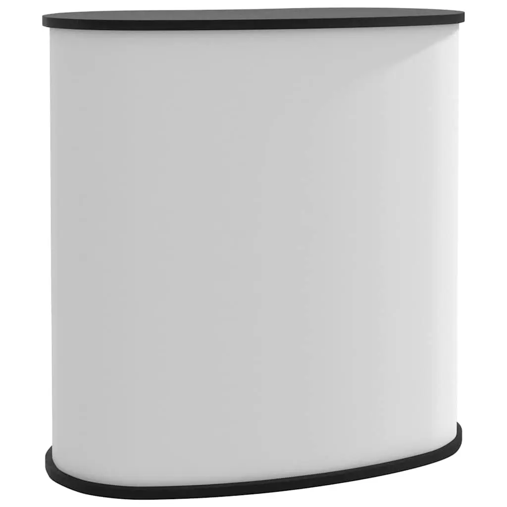 Trade Show Counter Engineered Wood 90x48x93cm White Foldable Portable Display