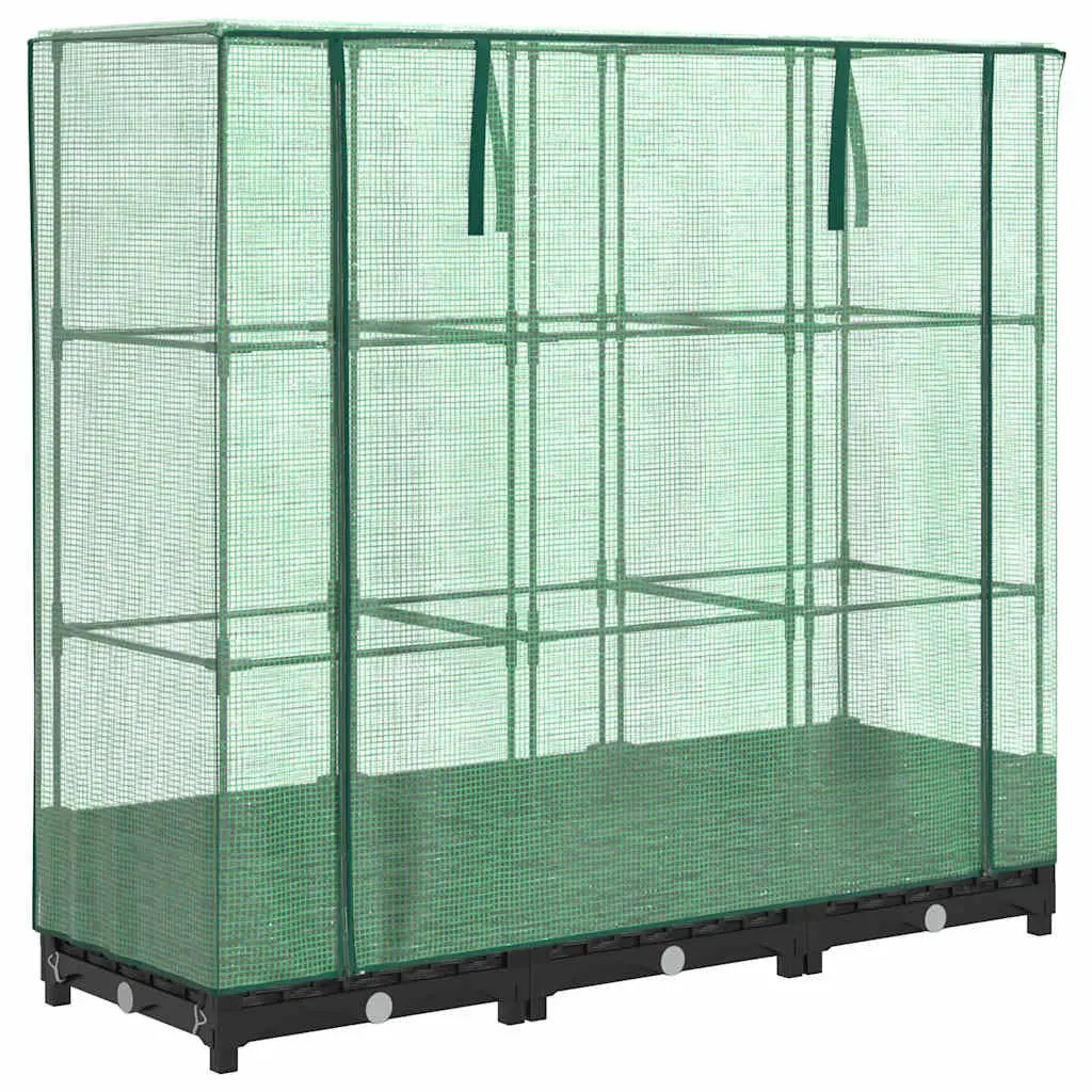 Raised Garden Bed with Greenhouse Cover
