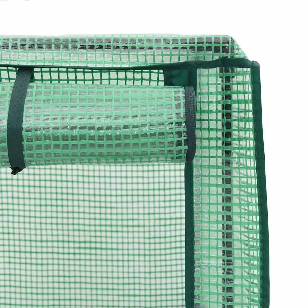 Raised Garden Bed Polypropylene 160x40x138cm Black with Greenhouse Cover