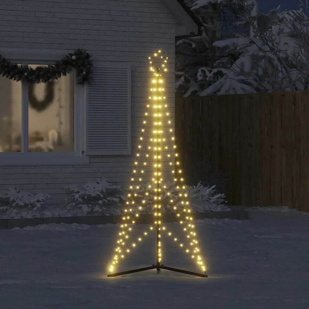 Christmas Tree 182cm Warm White LED Lights 363 with 8 Effects for Indoor Outdoor Use