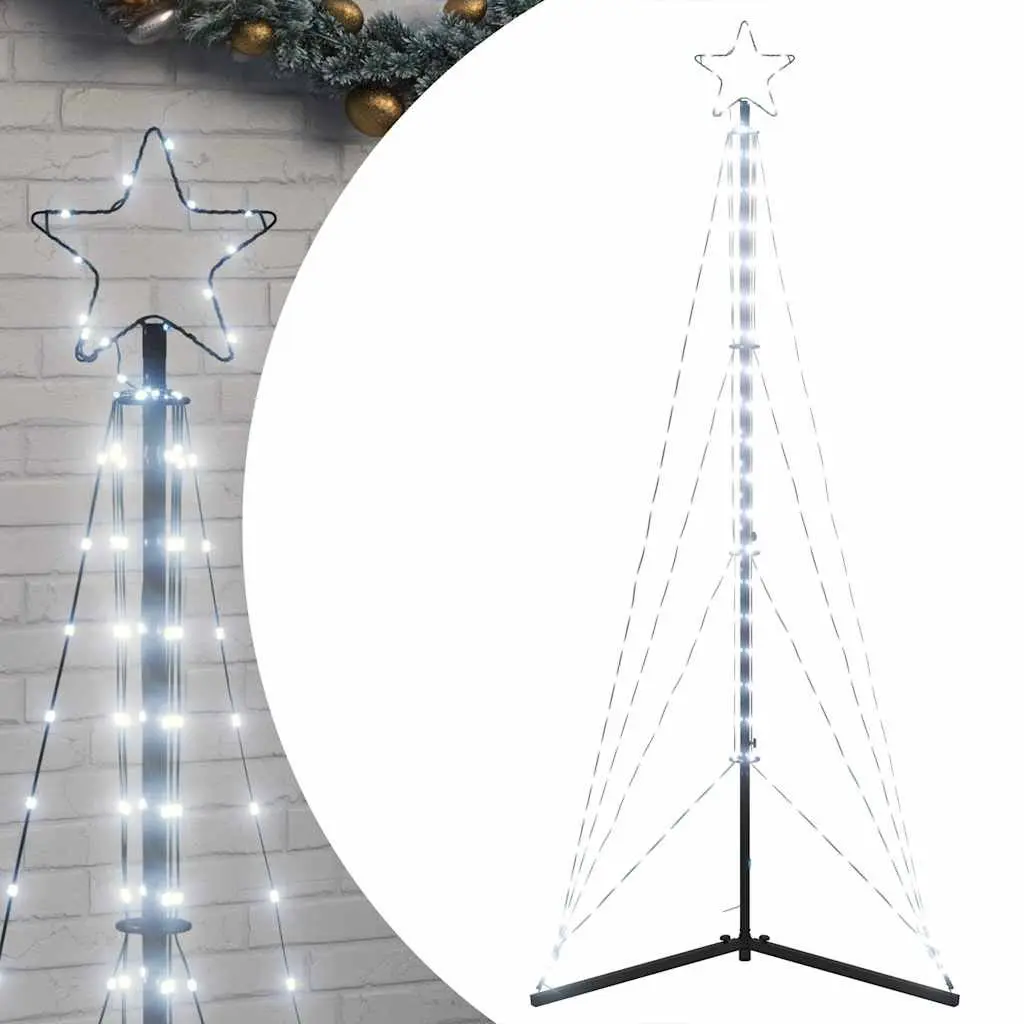 LED Christmas Tree 182cm with 363 Cold White Lights