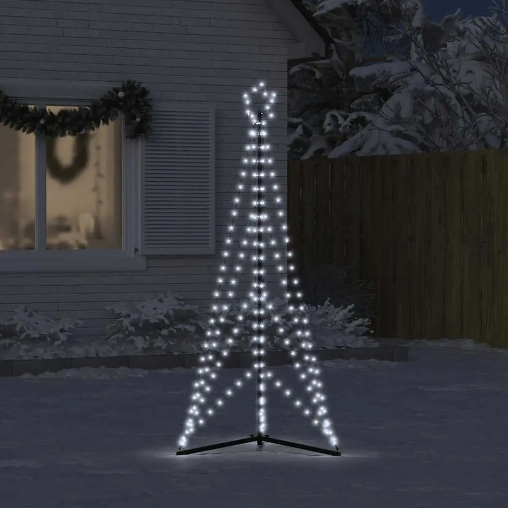 LED Christmas Tree 182cm with 363 Cold White Lights