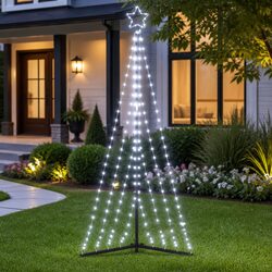 Premium LED Christmas Tree 187cm with 339 Cold White Lights