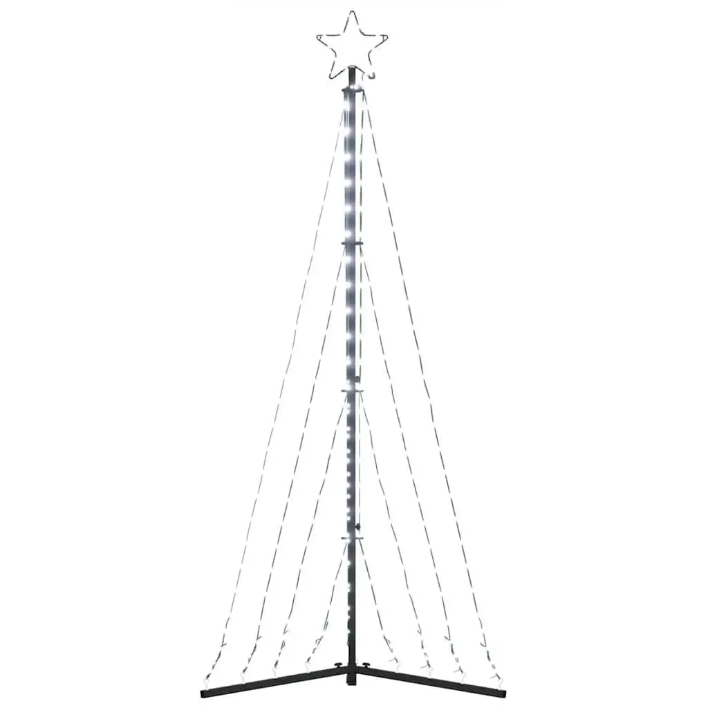 LED Christmas Tree 187cm Cold White 339 Lights