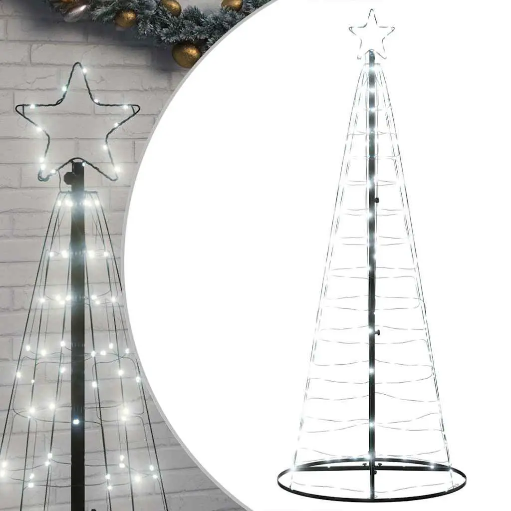 LED Christmas Tree 180cm with 200 Cold White Lights