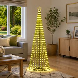 LED Christmas Tree 250cm 475 Warm White Lights 8 Effects Indoor Outdoor