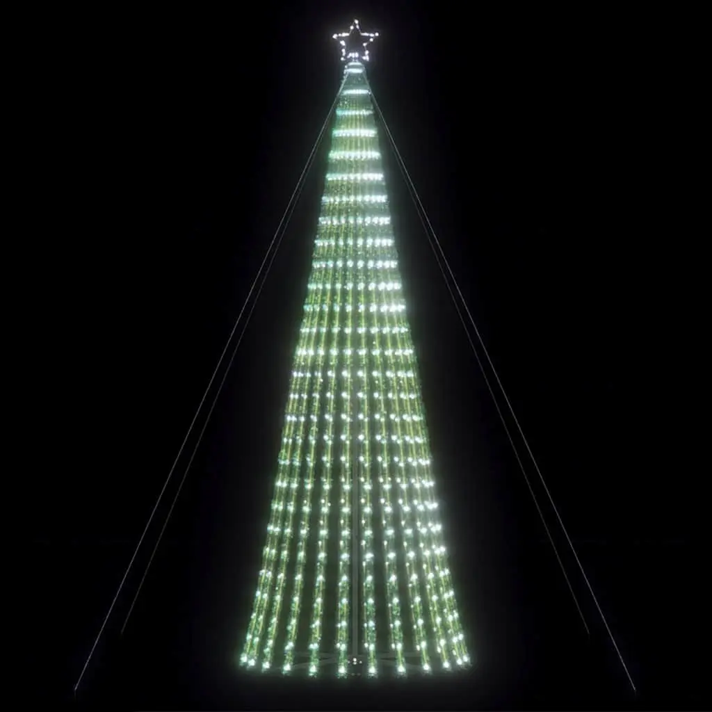 LED Christmas Tree 400cm with 1028 Cold White Lights