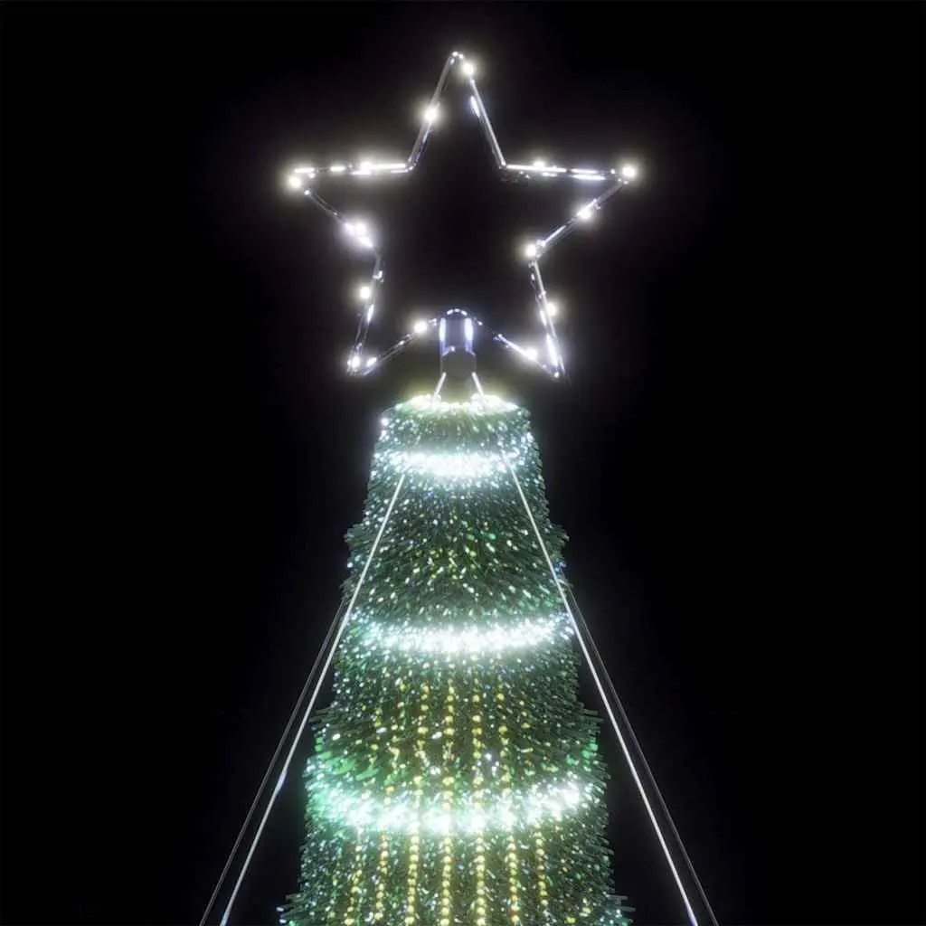 LED Christmas Tree 400cm with 1028 Cold White Lights