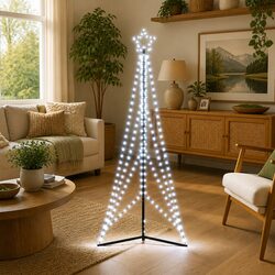 240cm LED Christmas Tree with 483 Cold White Lights