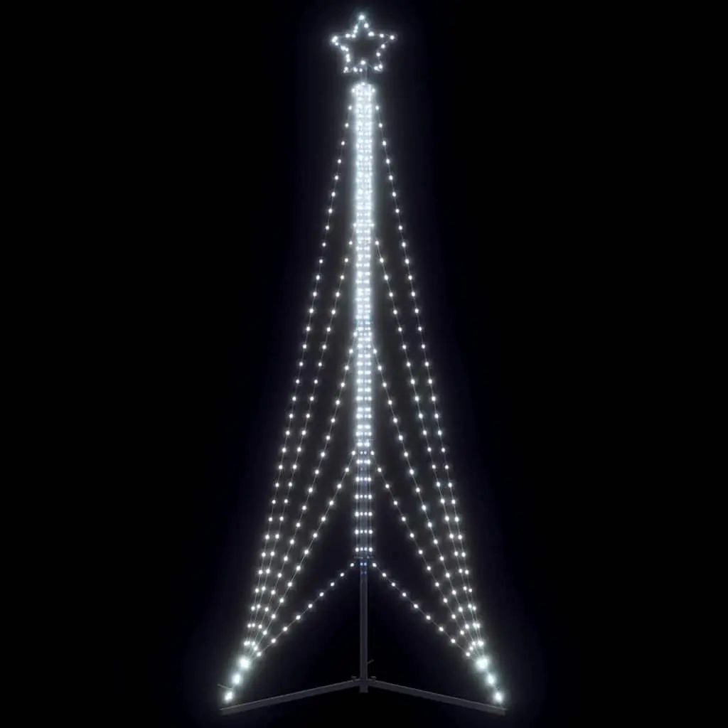 LED Christmas Tree Cold White 302cm with 525 Lights Indoor Outdoor Holiday Decoration