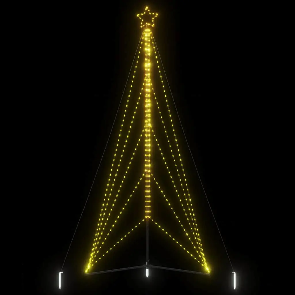 LED Christmas Tree with 615 Warm White Lights