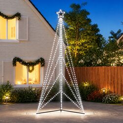 Durable LED Christmas Tree with 615 Cold White Lights