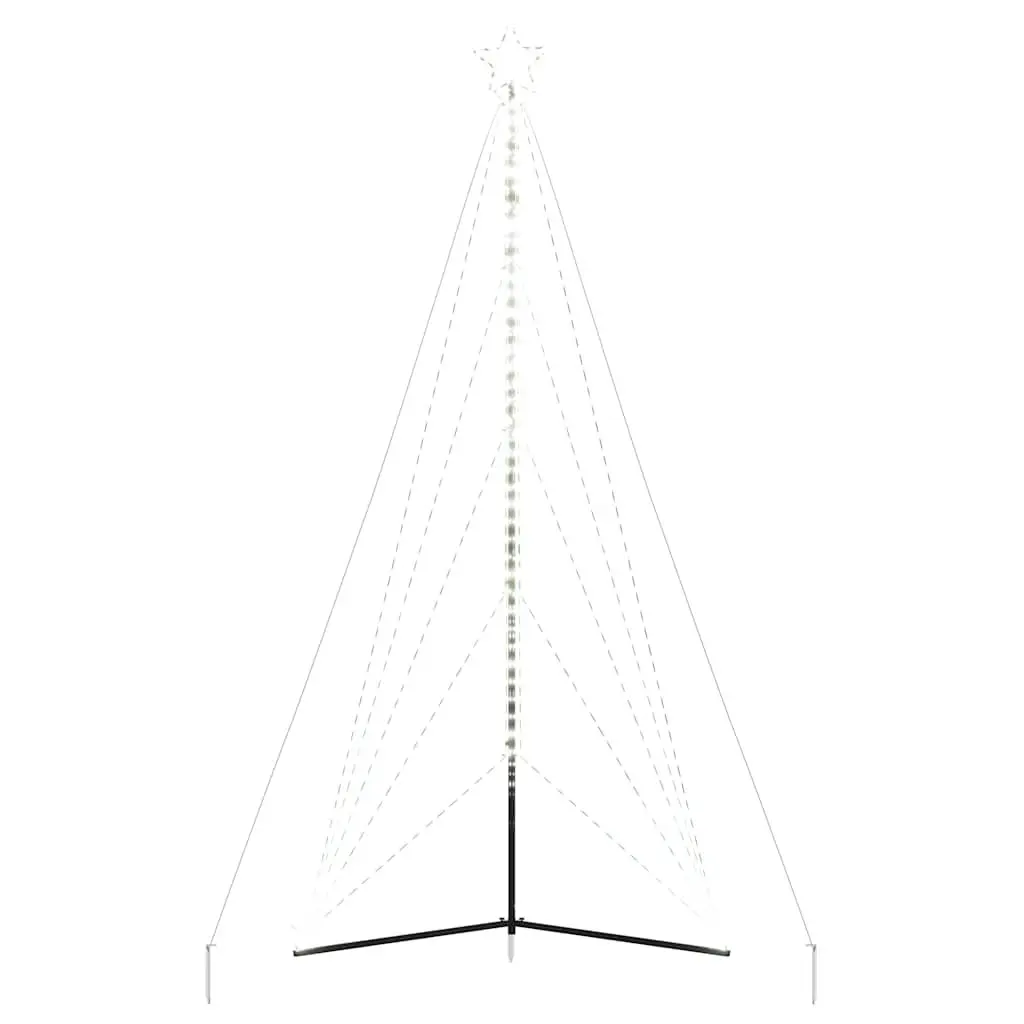 LED Christmas Tree with 615 Cold White Lights