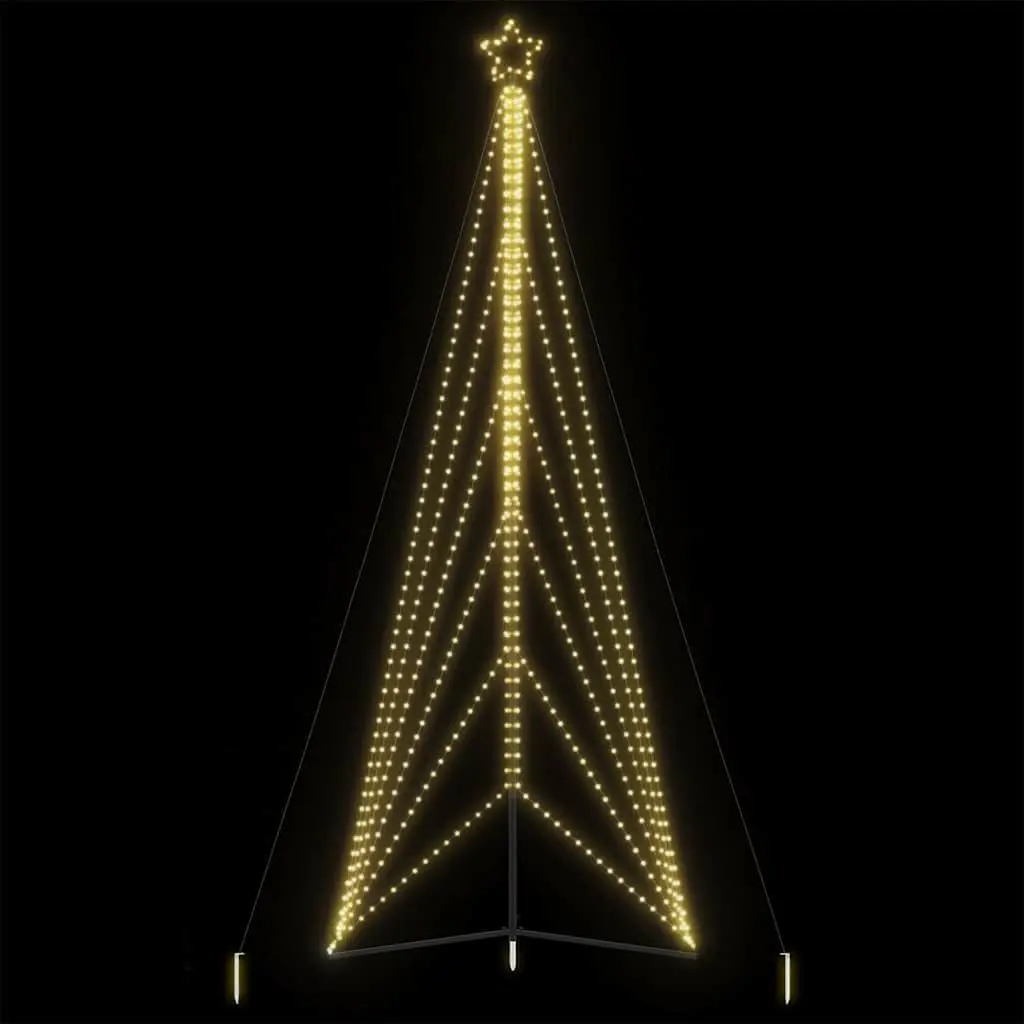 LED Christmas Tree with 861 Warm White Lights
