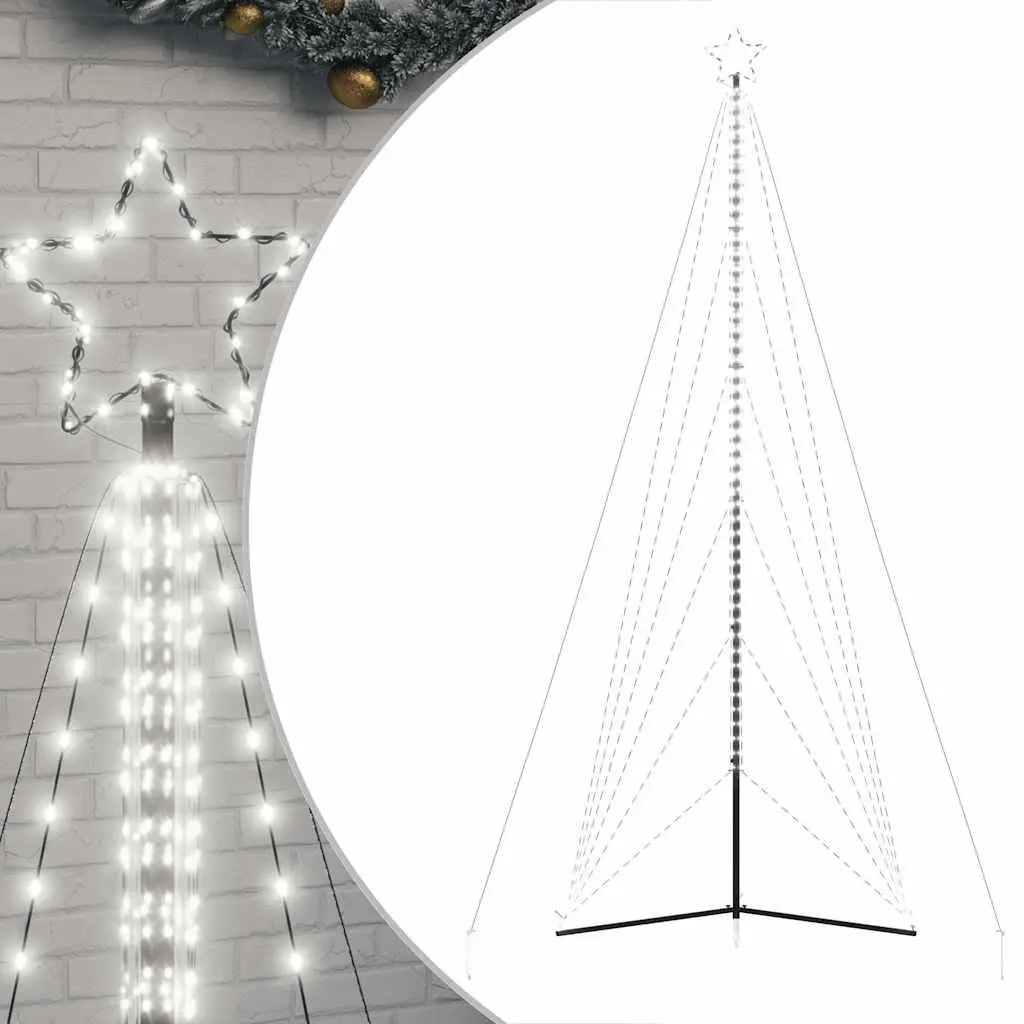 LED Christmas Tree with 861 Cold White Lights