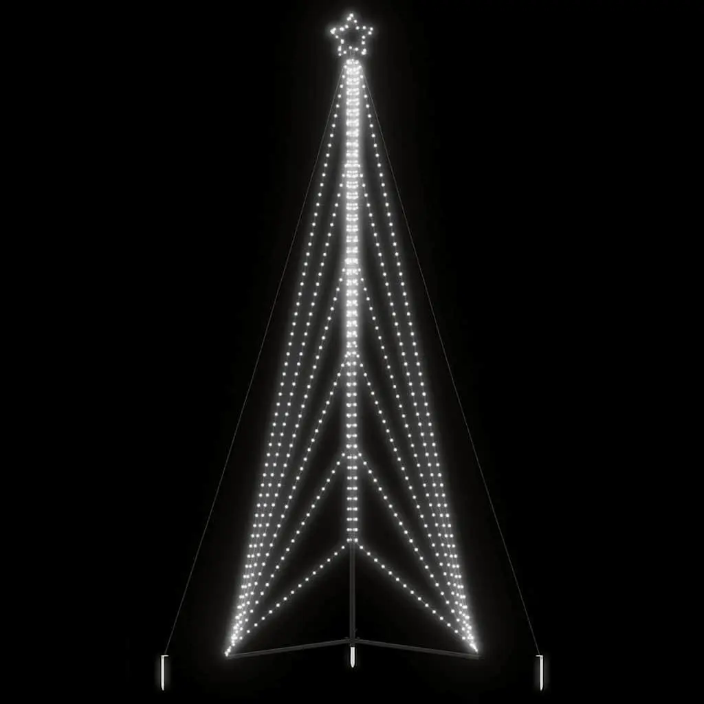 LED Christmas Tree with 861 Cold White Lights