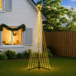 Sturdy LED Christmas Tree with 495 Lights – 302cm