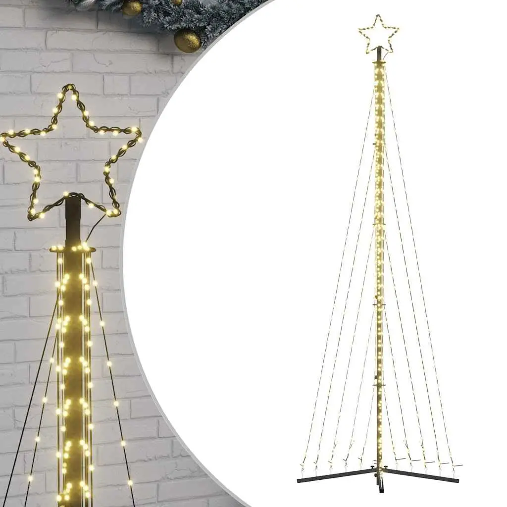 LED Christmas Tree 495 Lights Warm White 302cm Indoor Outdoor Holiday Decoration