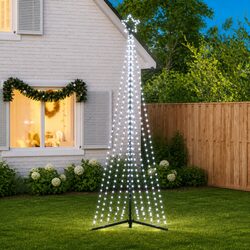 Sturdy LED Christmas Tree with 495 Cold White Lights