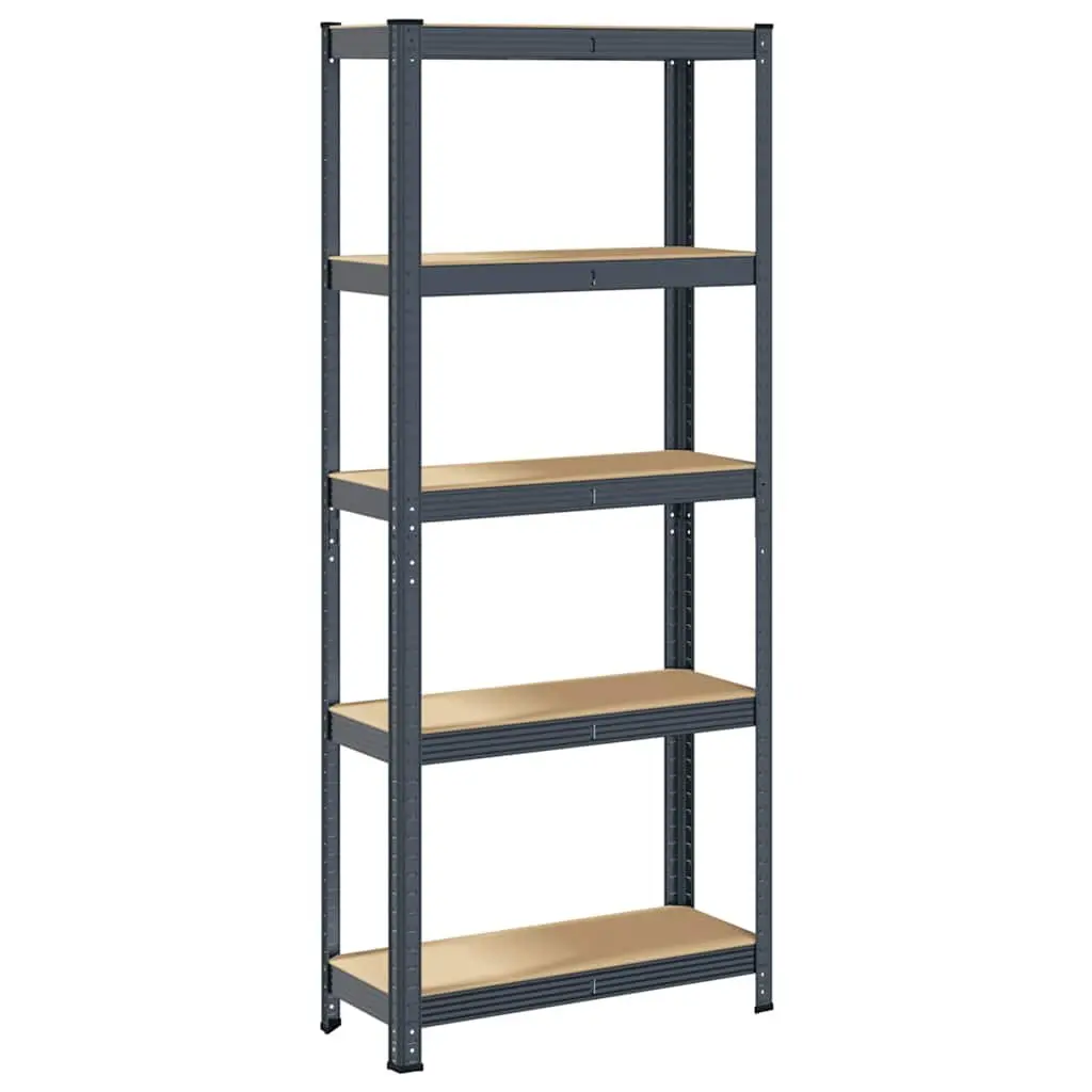 5-Layer Steel Frame Storage Shelf in Anthracite