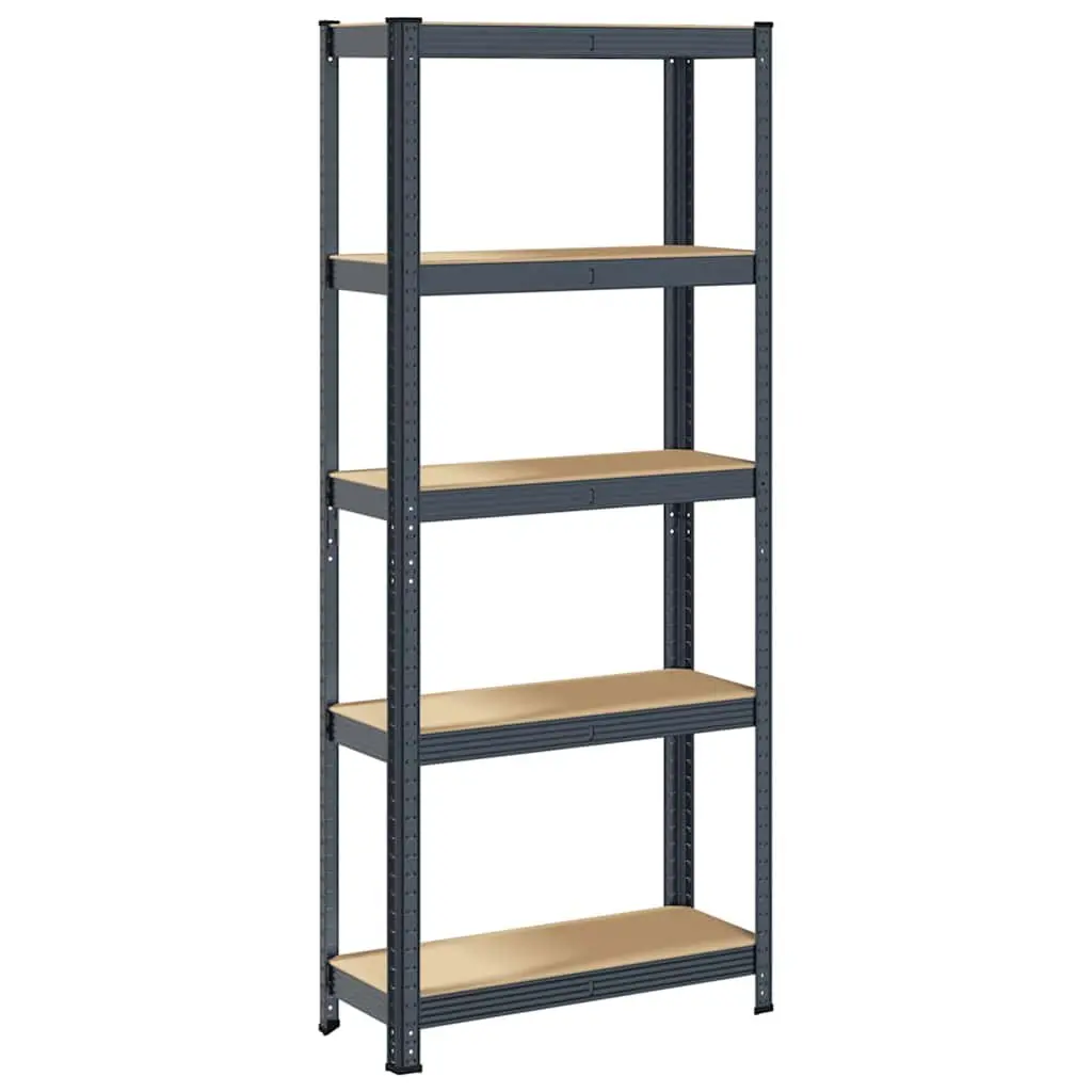 5-Layer Steel Frame Storage Shelf in Anthracite
