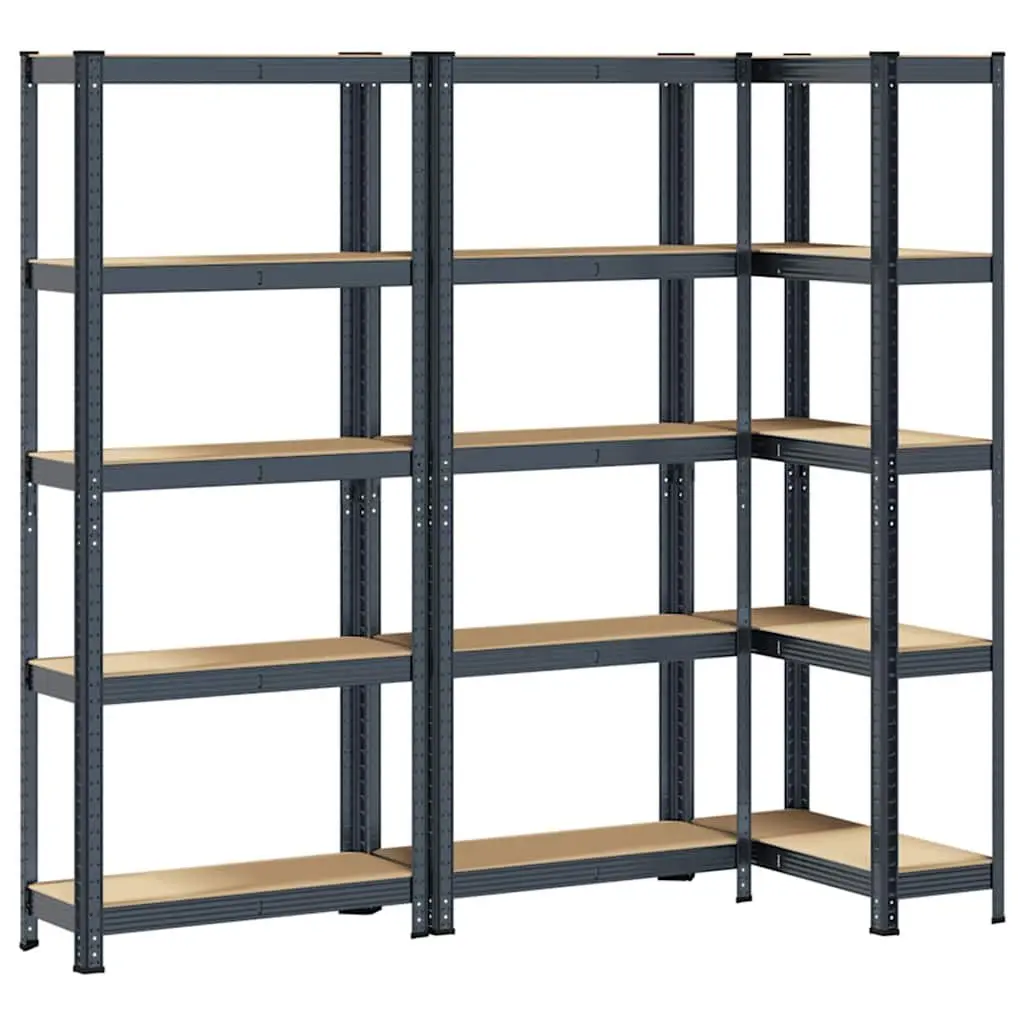 5-Layer Steel Engineered Wood Storage Shelves