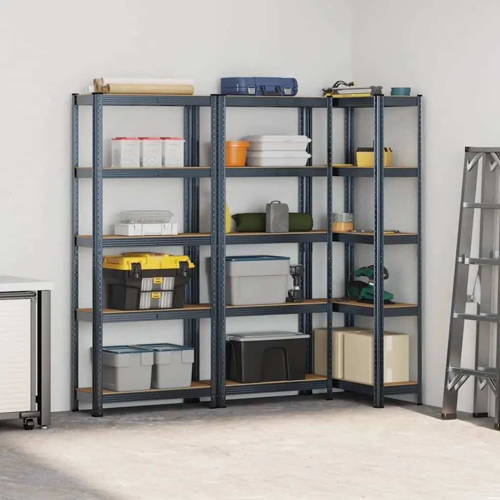 5-Layer Steel Engineered Wood Storage Shelves
