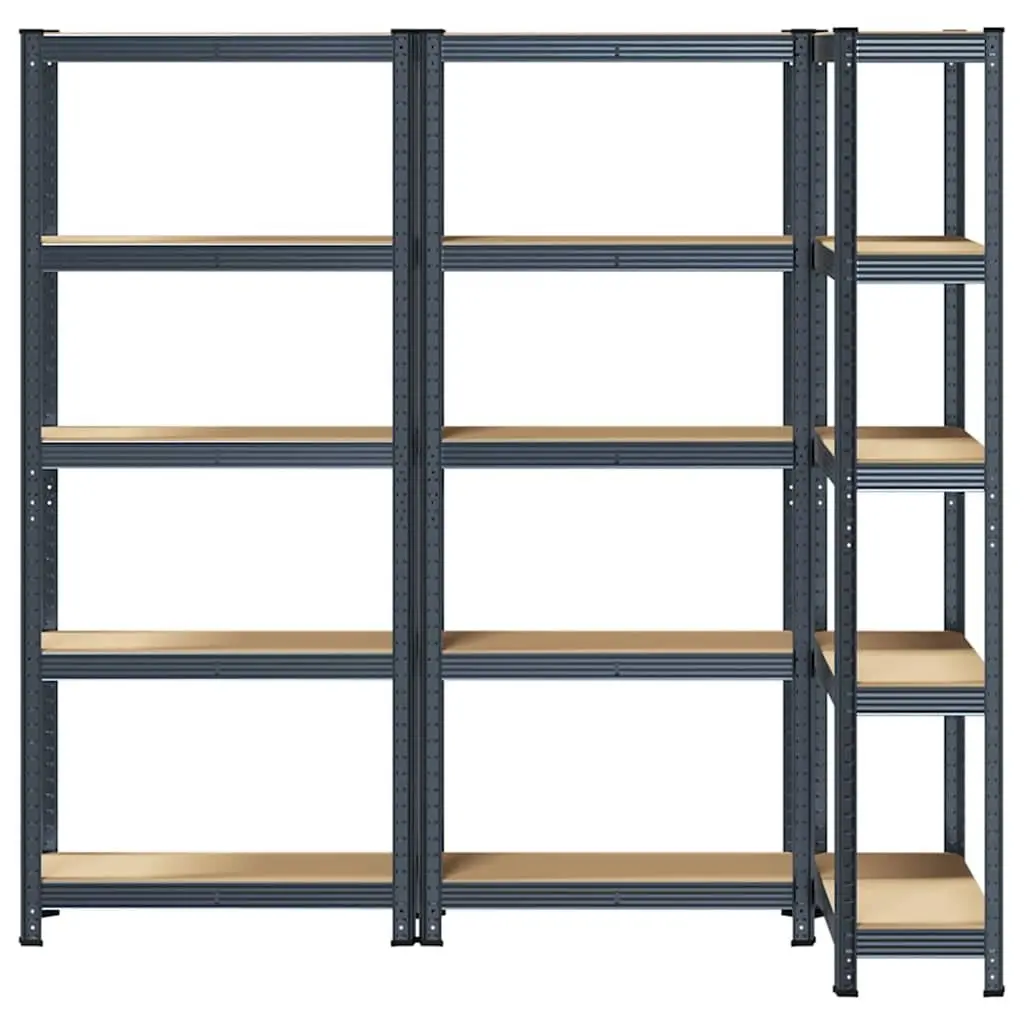 5-Layer Steel Engineered Wood Storage Shelves