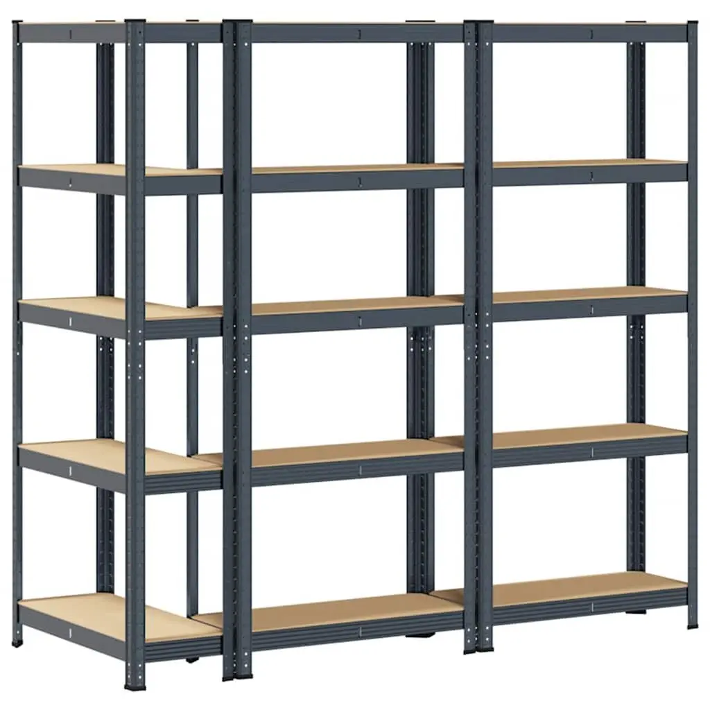 5-Layer Steel Engineered Wood Storage Shelves