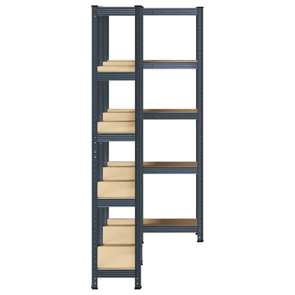 5-Layer Steel Engineered Wood Storage Shelves