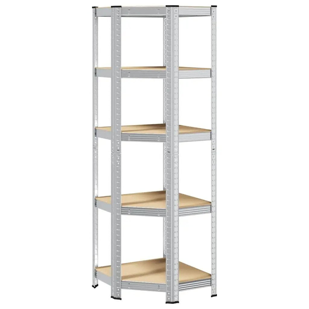 5-Layer Corner Shelf Rack with Steel Frame
