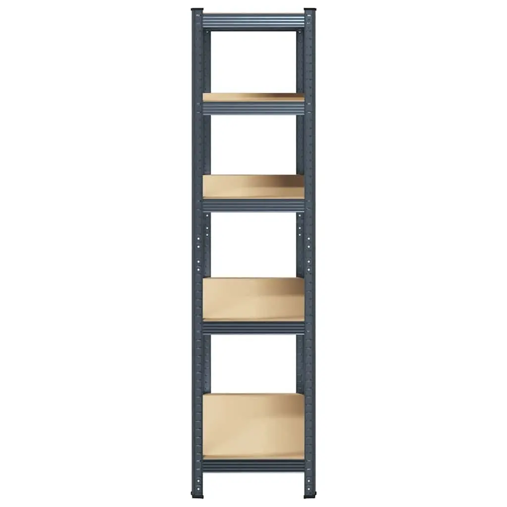 5-Layer Industrial Storage Shelf in Anthracite Steel