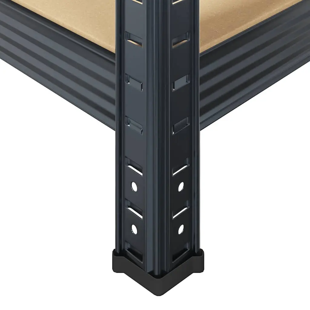 5-Layer Industrial Storage Shelf in Anthracite Steel