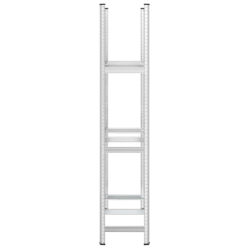 3-Layer Tyre Shelf Silver 110x40x200cm Steel Garage Storage Industrial Shelving