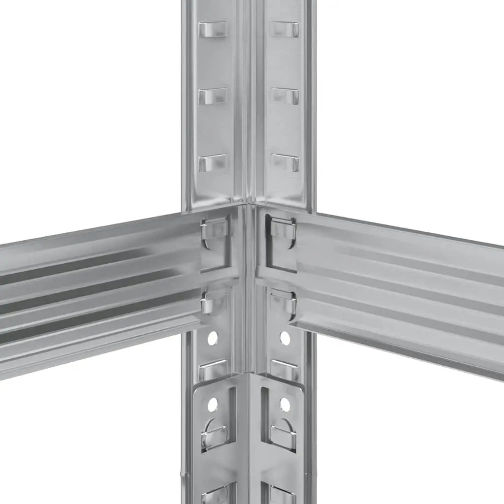 3-Layer Tyre Shelf Silver 110x40x200cm Steel Garage Storage Industrial Shelving